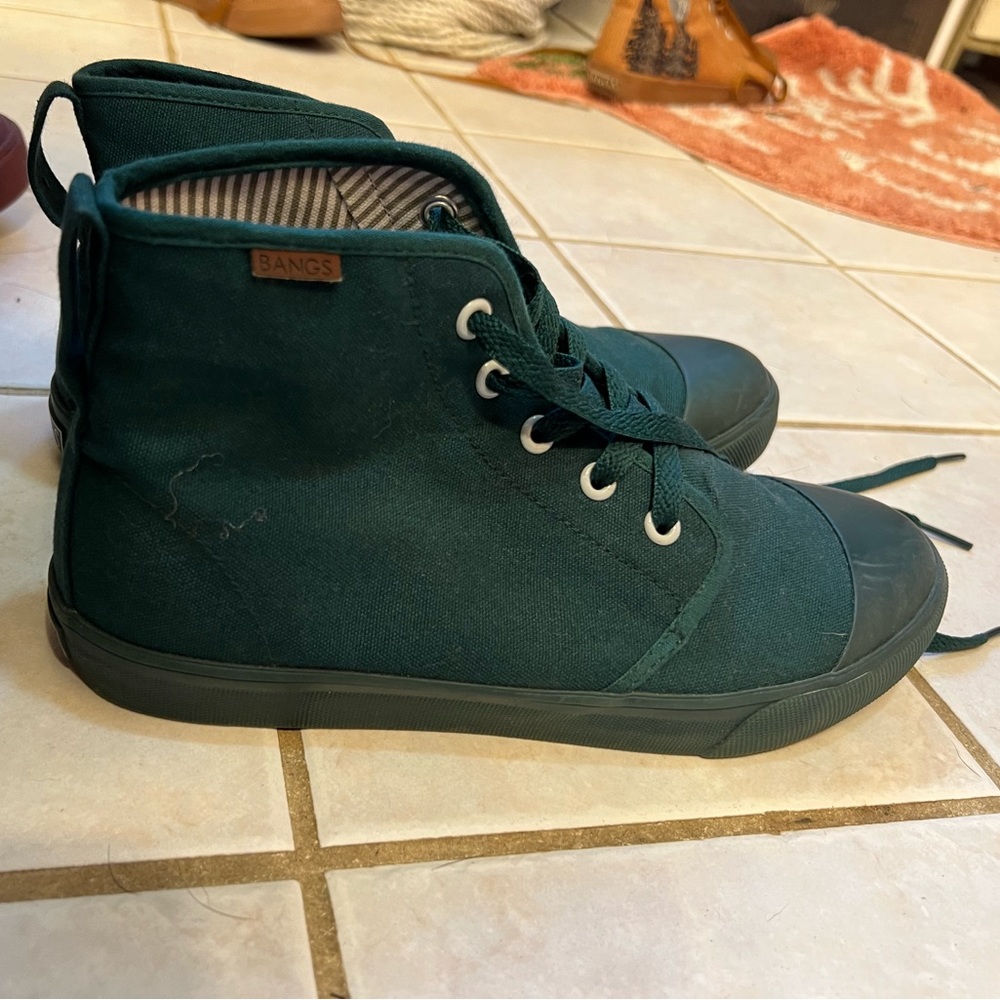 Green Bangs high top sneaker size 8